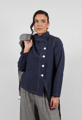 Asymmetric Shirt in Marine