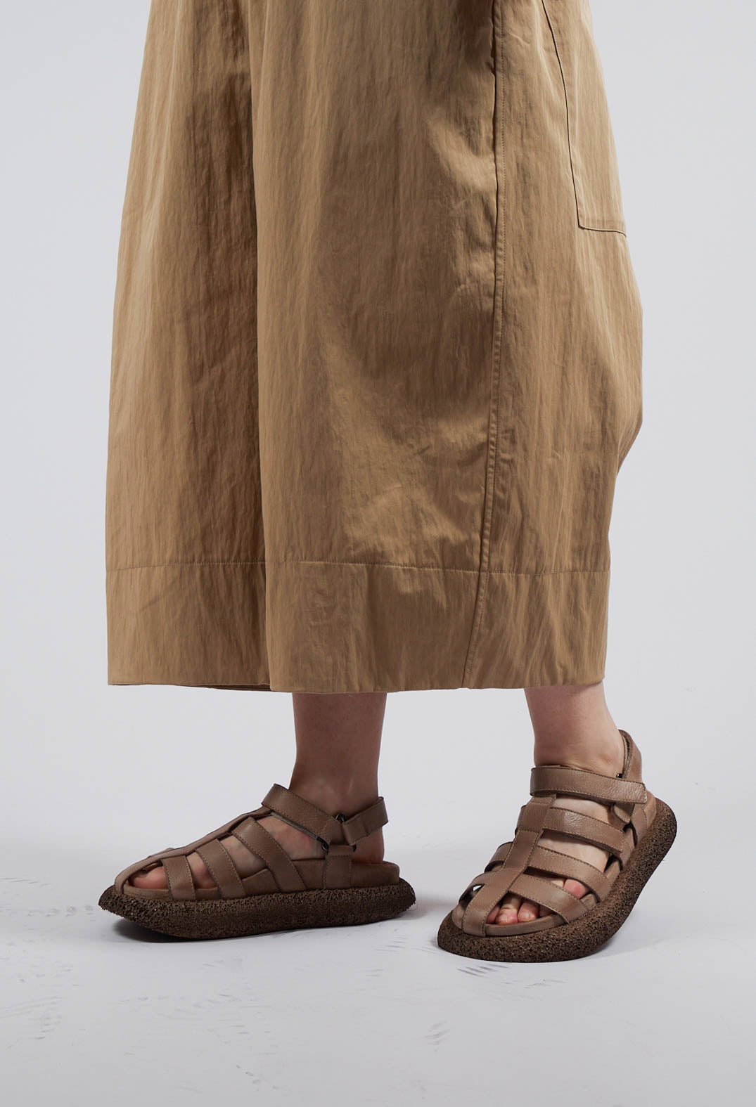 Cut Out Sandals in Gasoline Malto