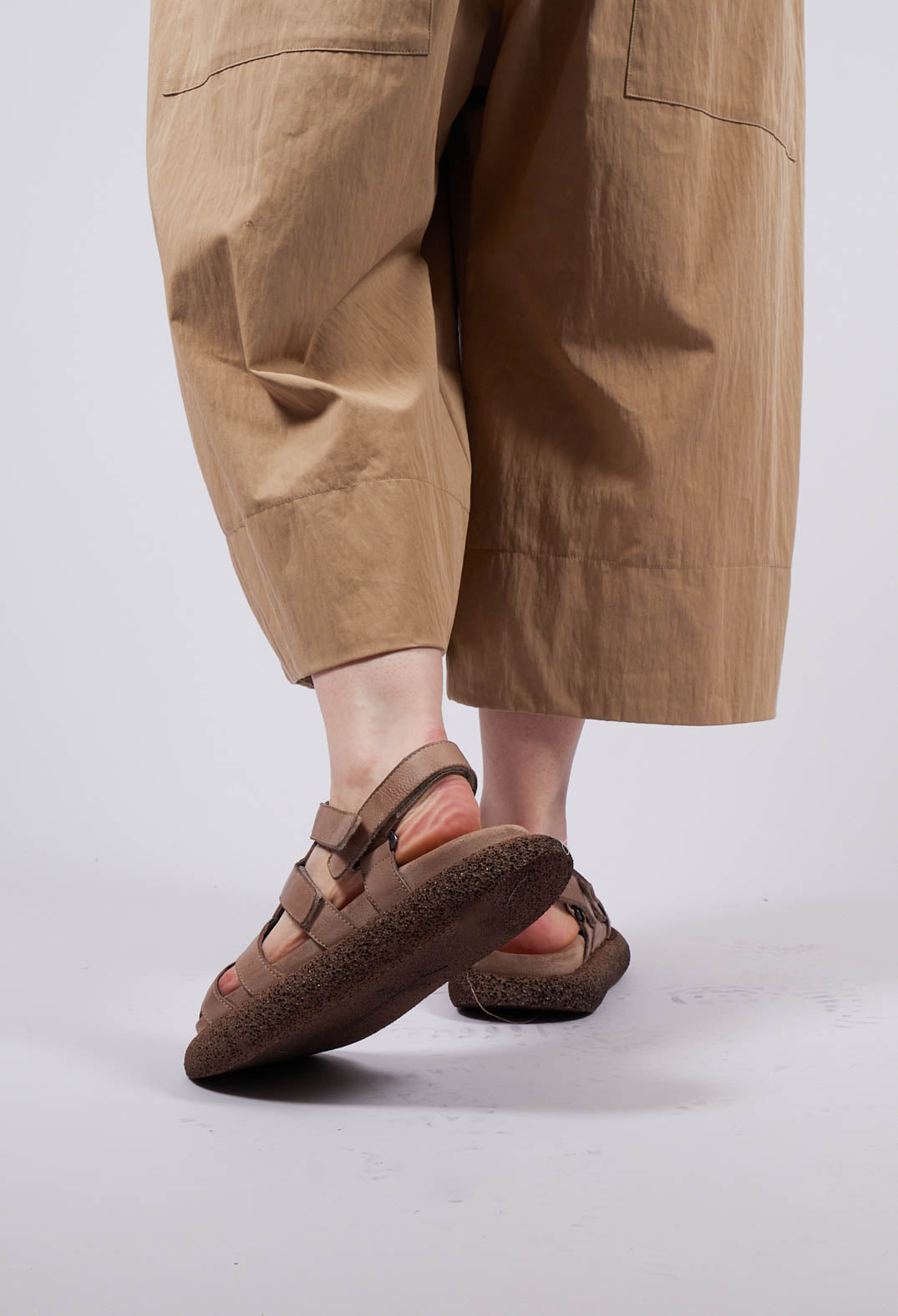 Cut Out Sandals in Gasoline Malto