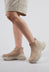 Suede Back Zip Shoes in London Magnolia