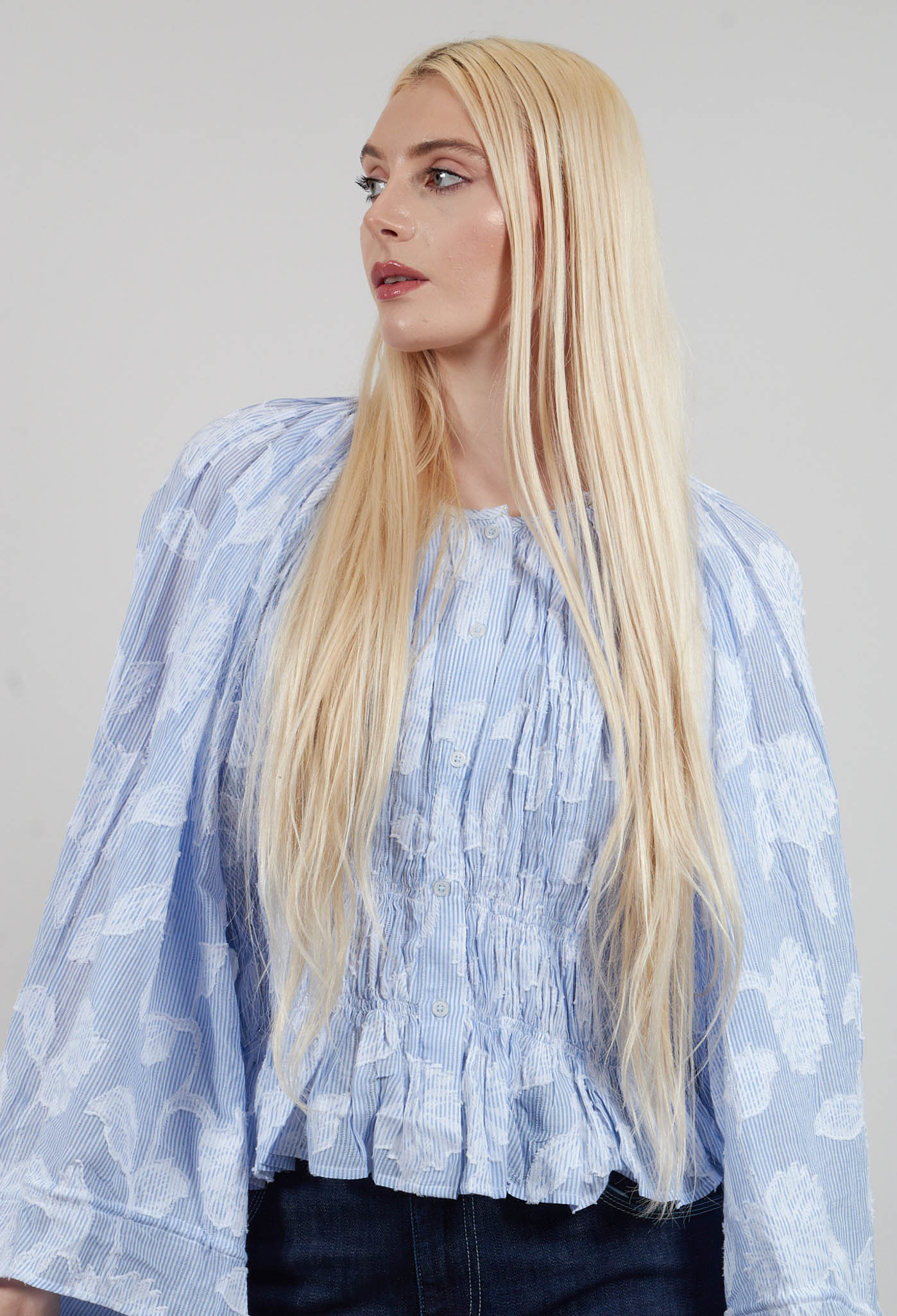 Mes Demoiselles Tamarix Blouse in Blue | Olivia May