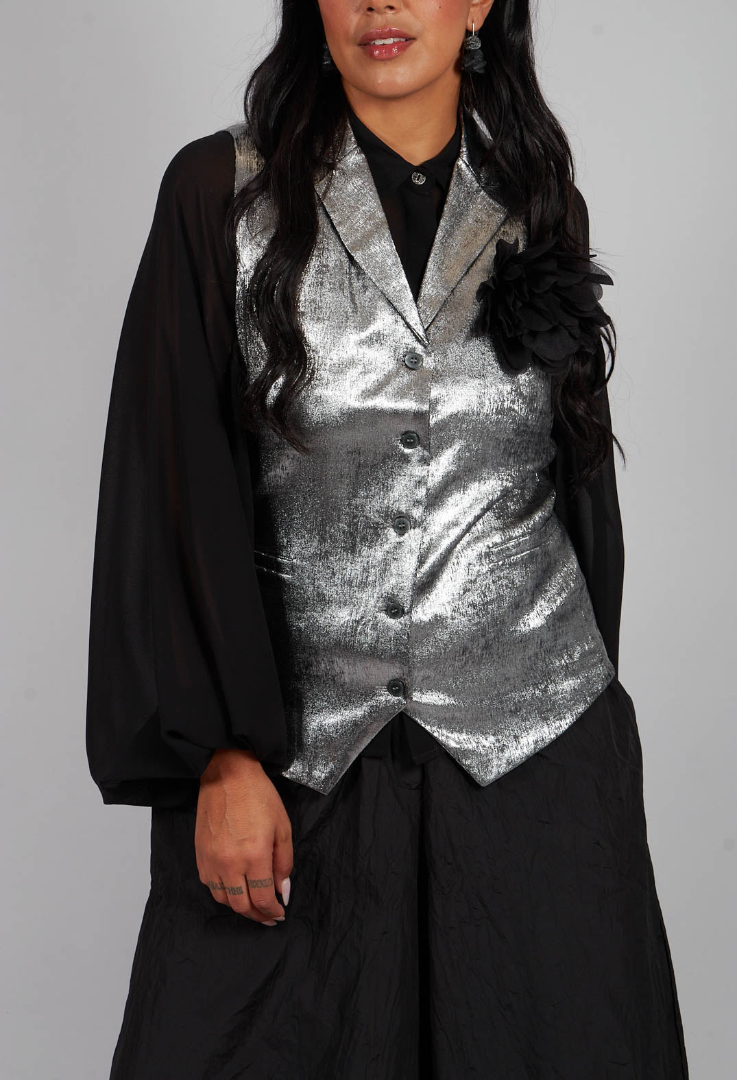 Sefana Waistcoat in Silver