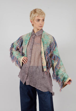 Squire Knitted Cardigan in Multicolour