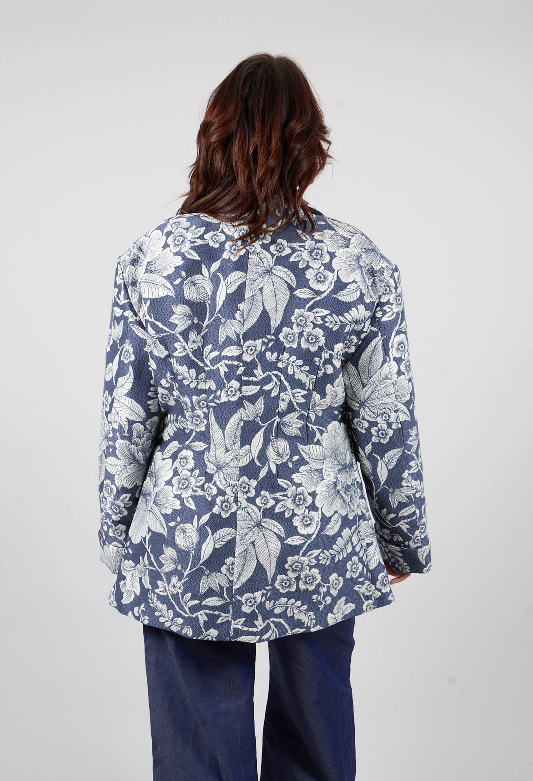Dida Jacket in Blue/Ecru