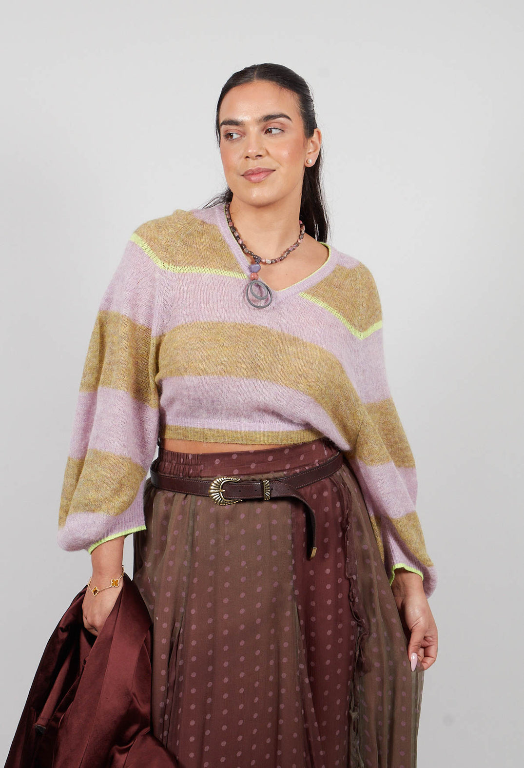 Day Knitted Sweater in Pink