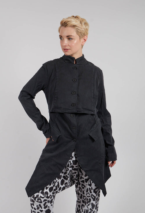 Penguin Coat in Charcoal