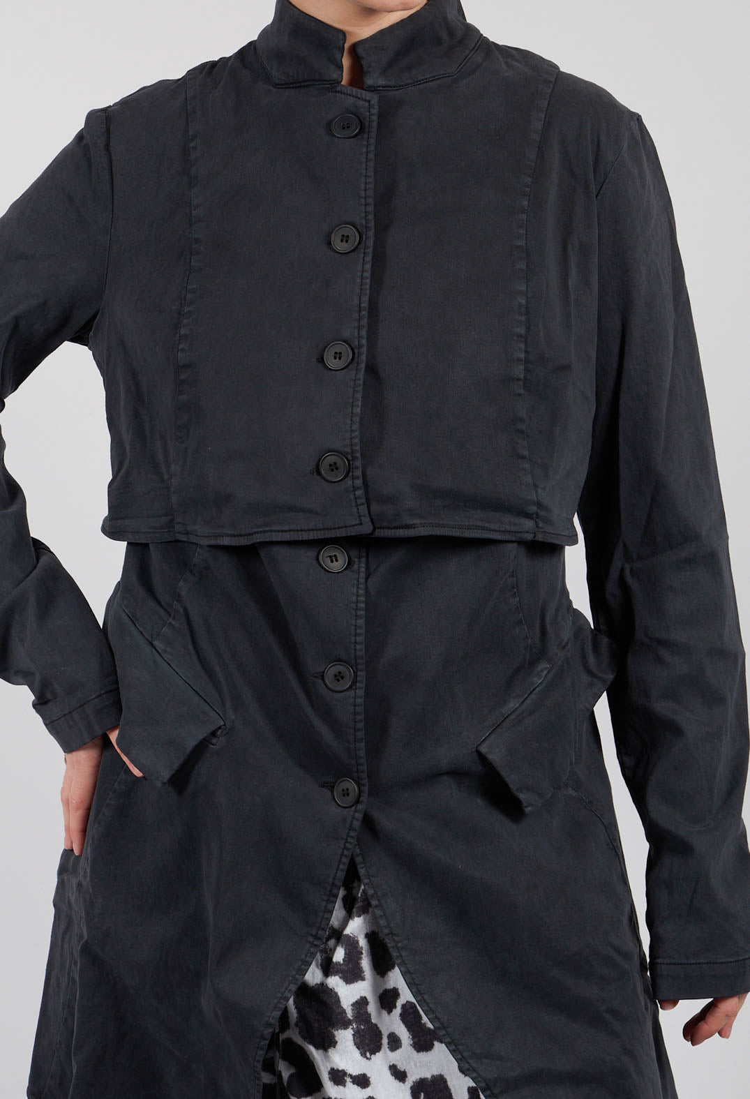 Penguin Coat in Charcoal