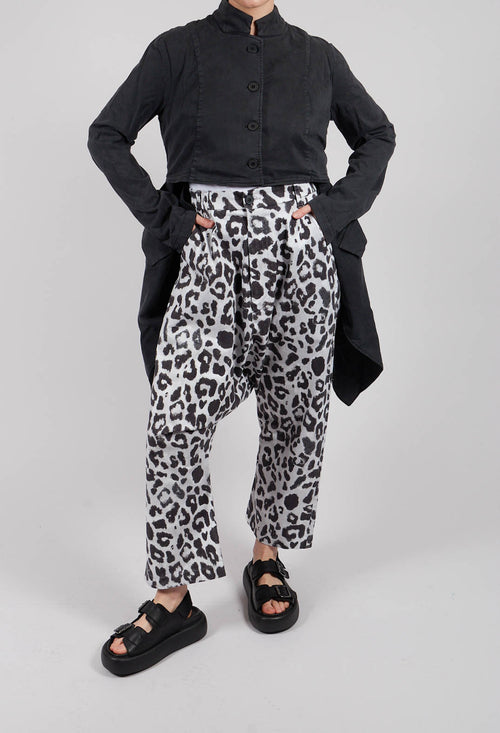 Hang Loose Trousers in Leo Black and White