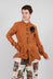 Fitted Pengiun Jacket in Terracotta
