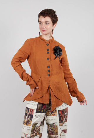 Fitted Pengiun Jacket in Terracotta