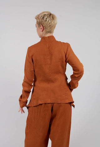 Fitted Pengiun Jacket in Terracotta