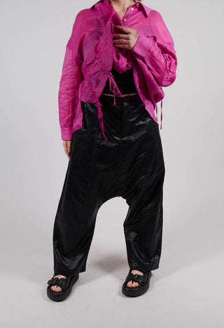 Laid-Back Trousers in Black
