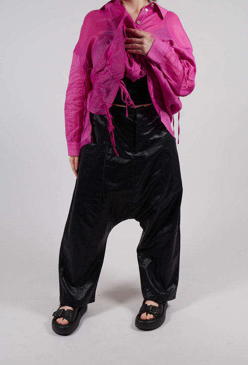 Laid-Back Trousers in Black