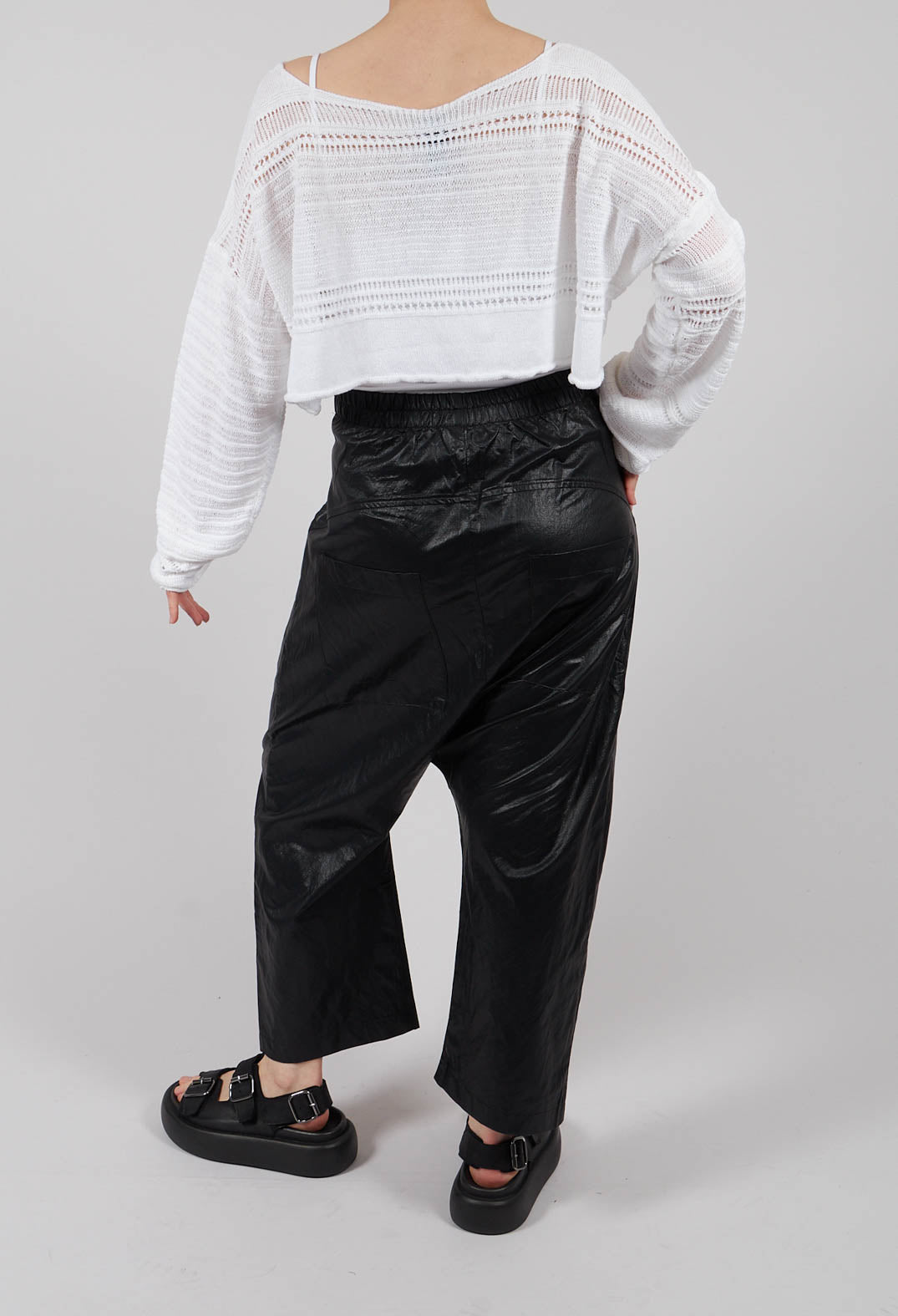 Laid-Back Trousers in Black