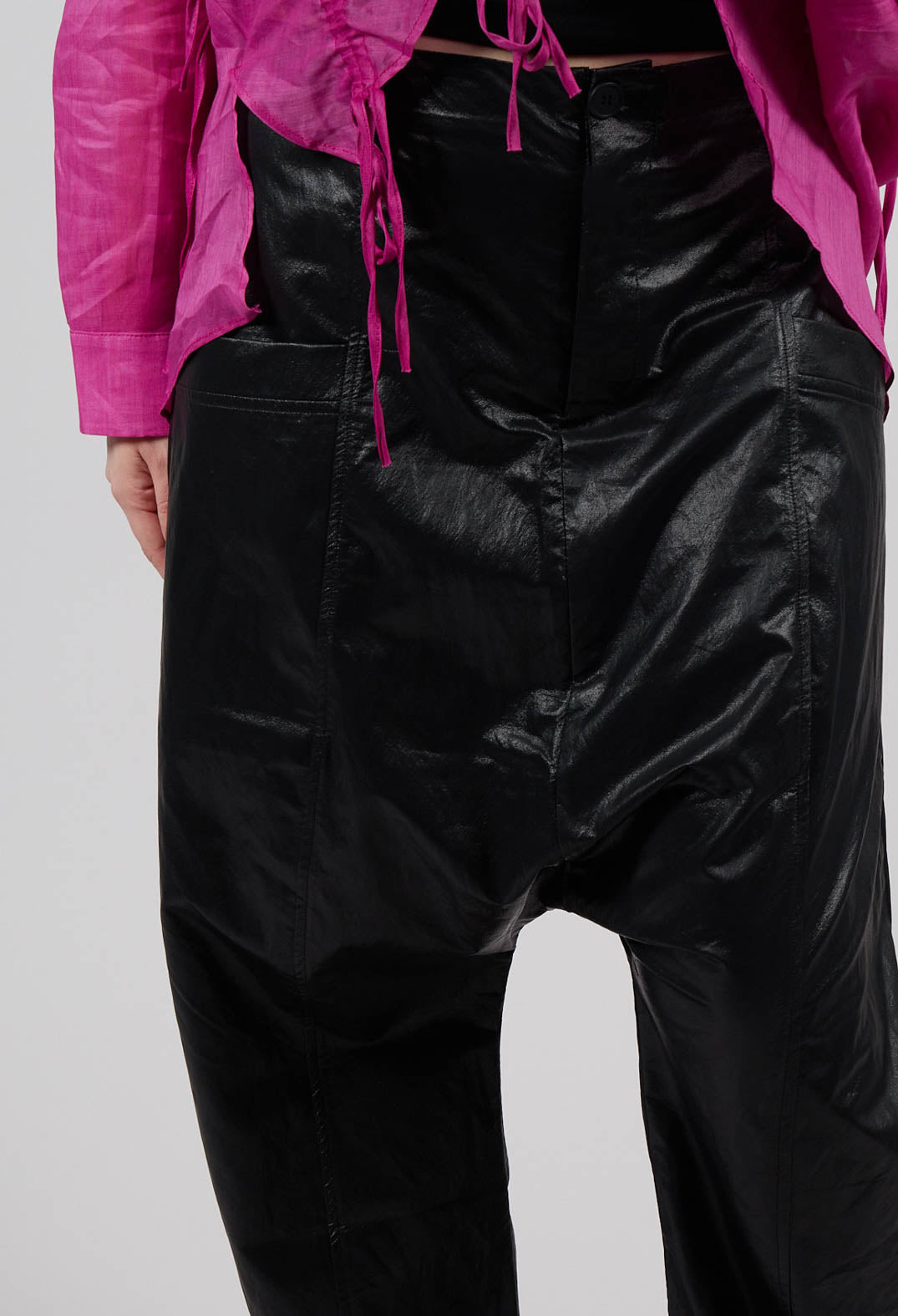 Laid-Back Trousers in Black