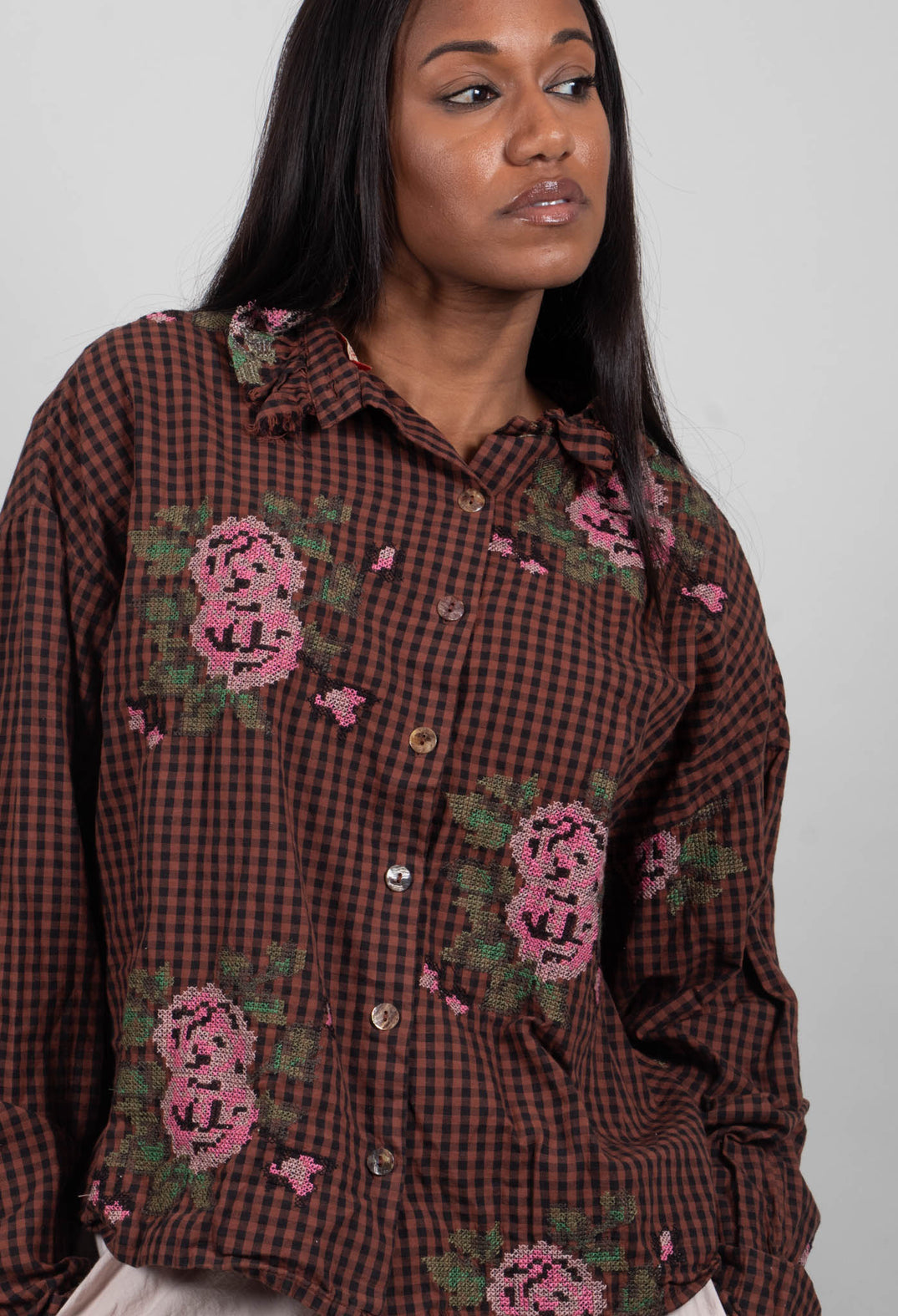 Liebein Blouse in Mudcloth