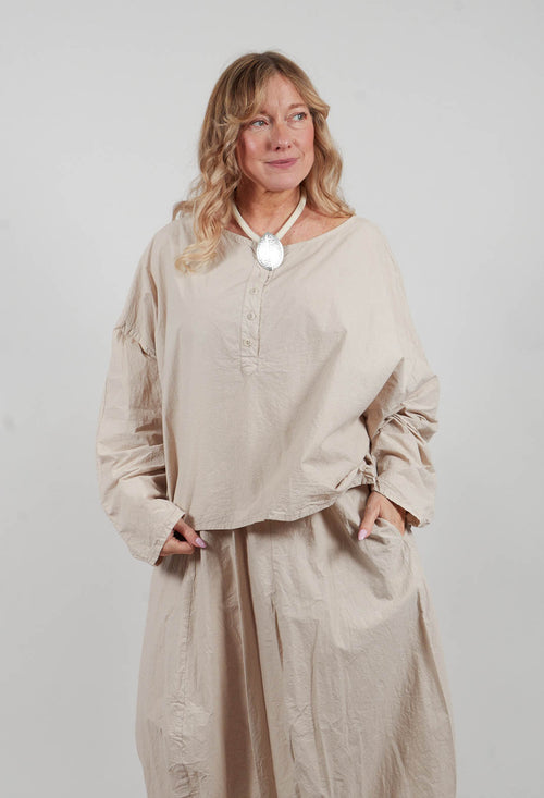 Ökoerfolg Blouse in Kiesel