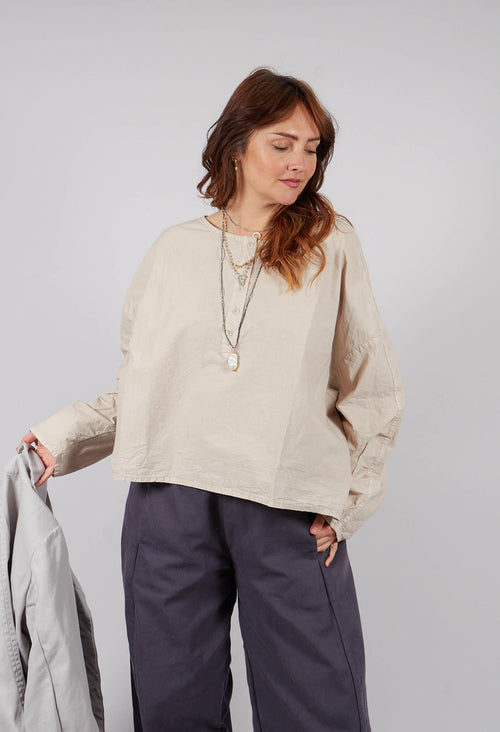 Ökoerfolg Blouse in Kiesel