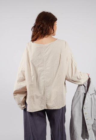 Ökoerfolg Blouse in Kiesel