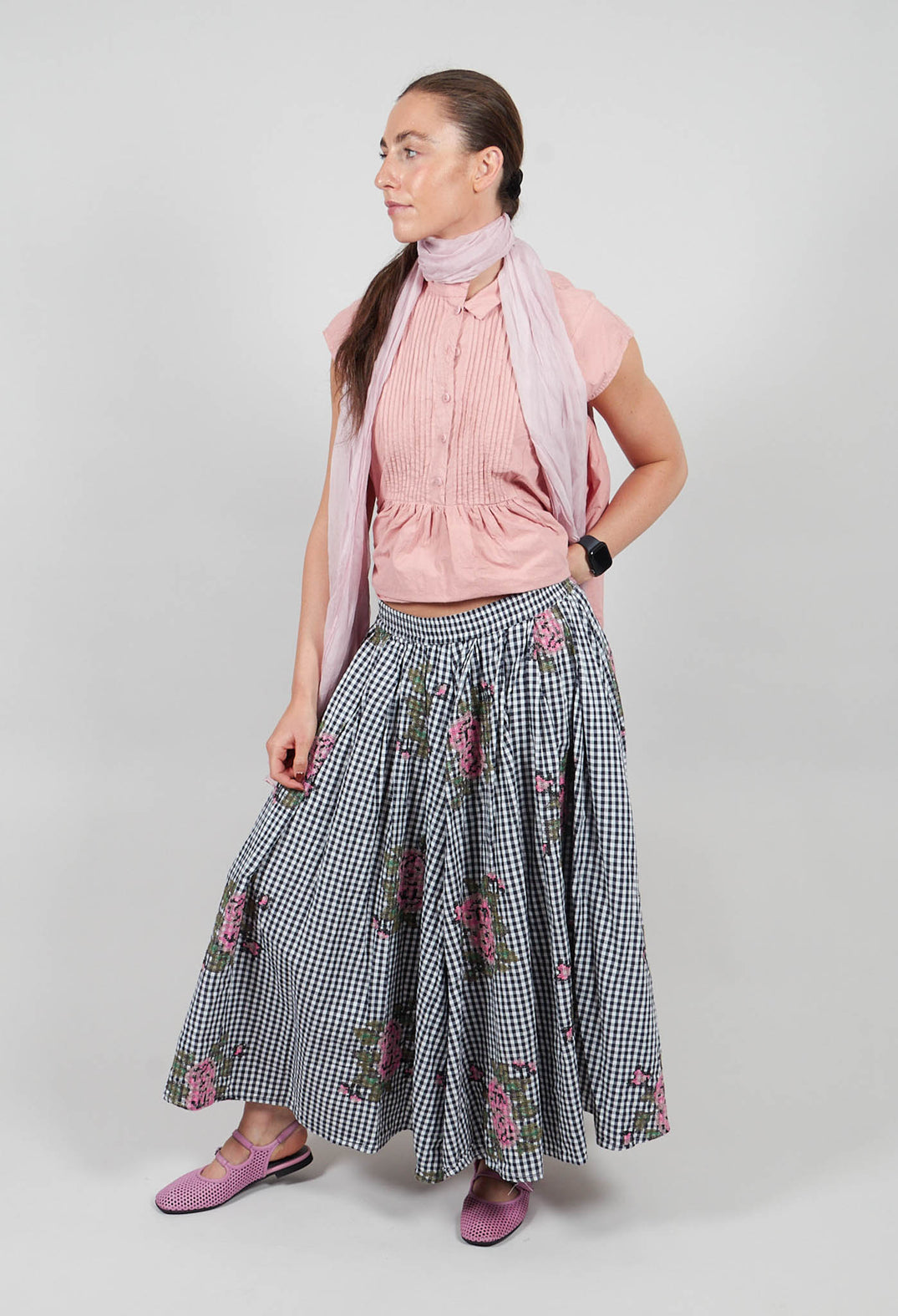 Spielfleck Skirt in Schnee