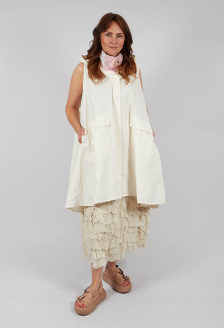 Verodense Sleeveless Jacket in Schnee