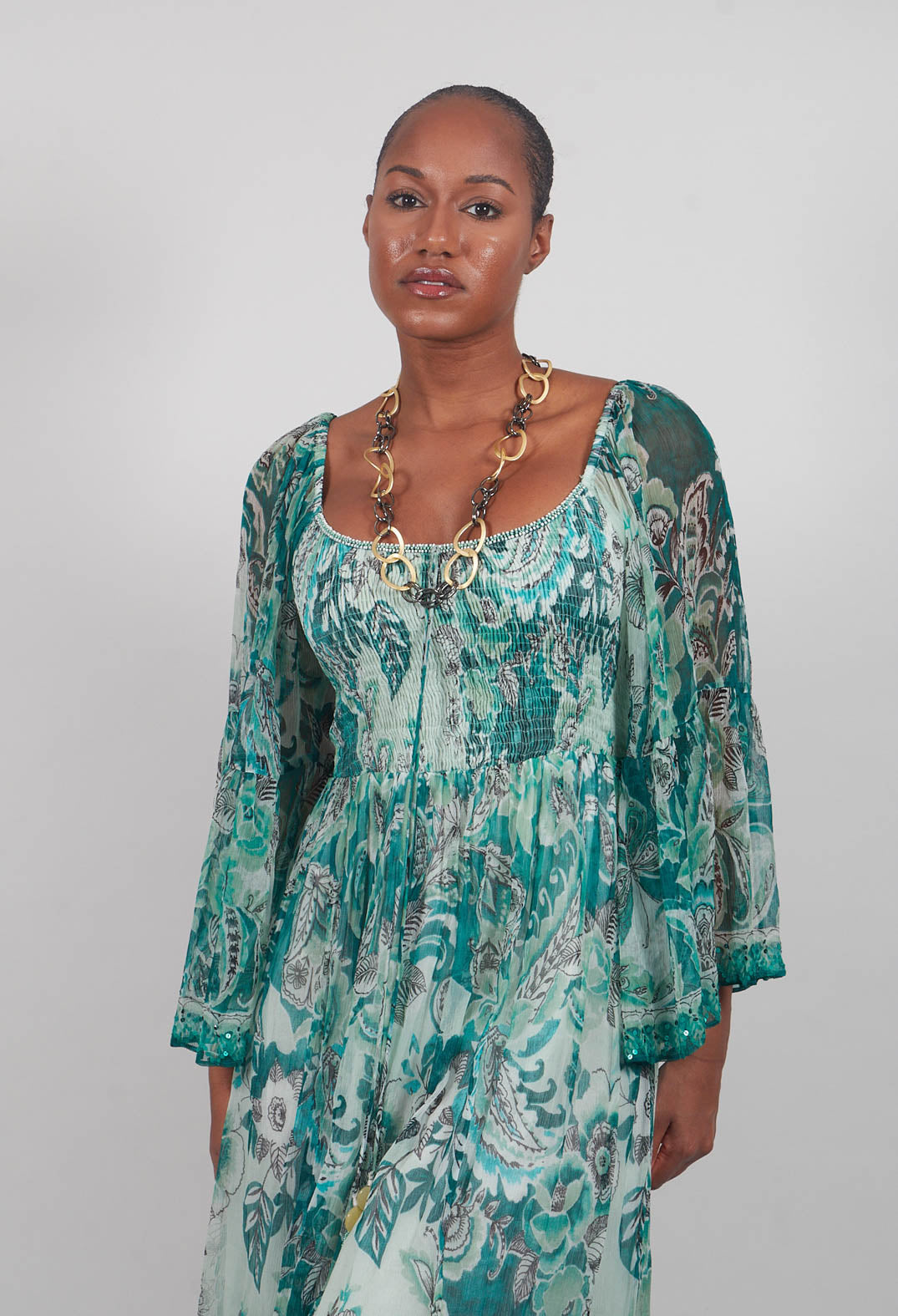 Pascaline Robe in Vert