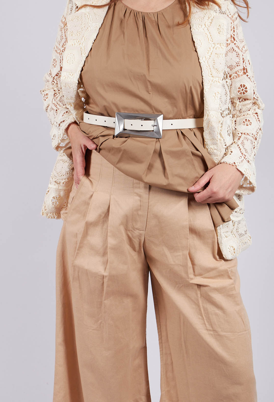 Daisy Trousers in Beige