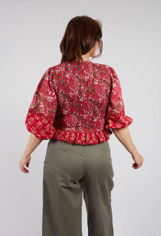 Losange Blouse in Rouge