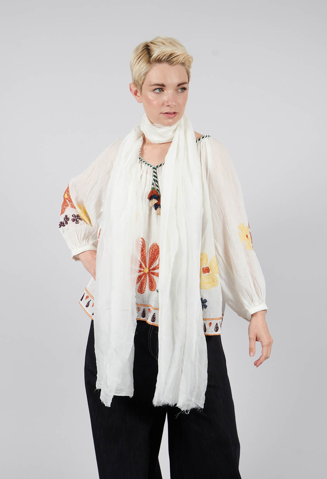 Bedford Blouse in Ecru