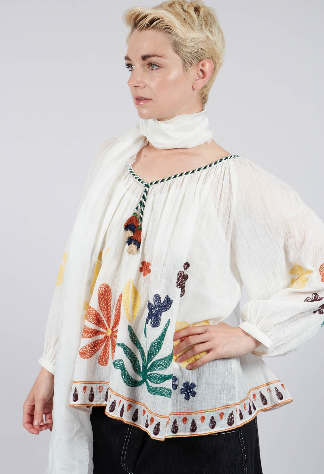 Bedford Blouse in Ecru