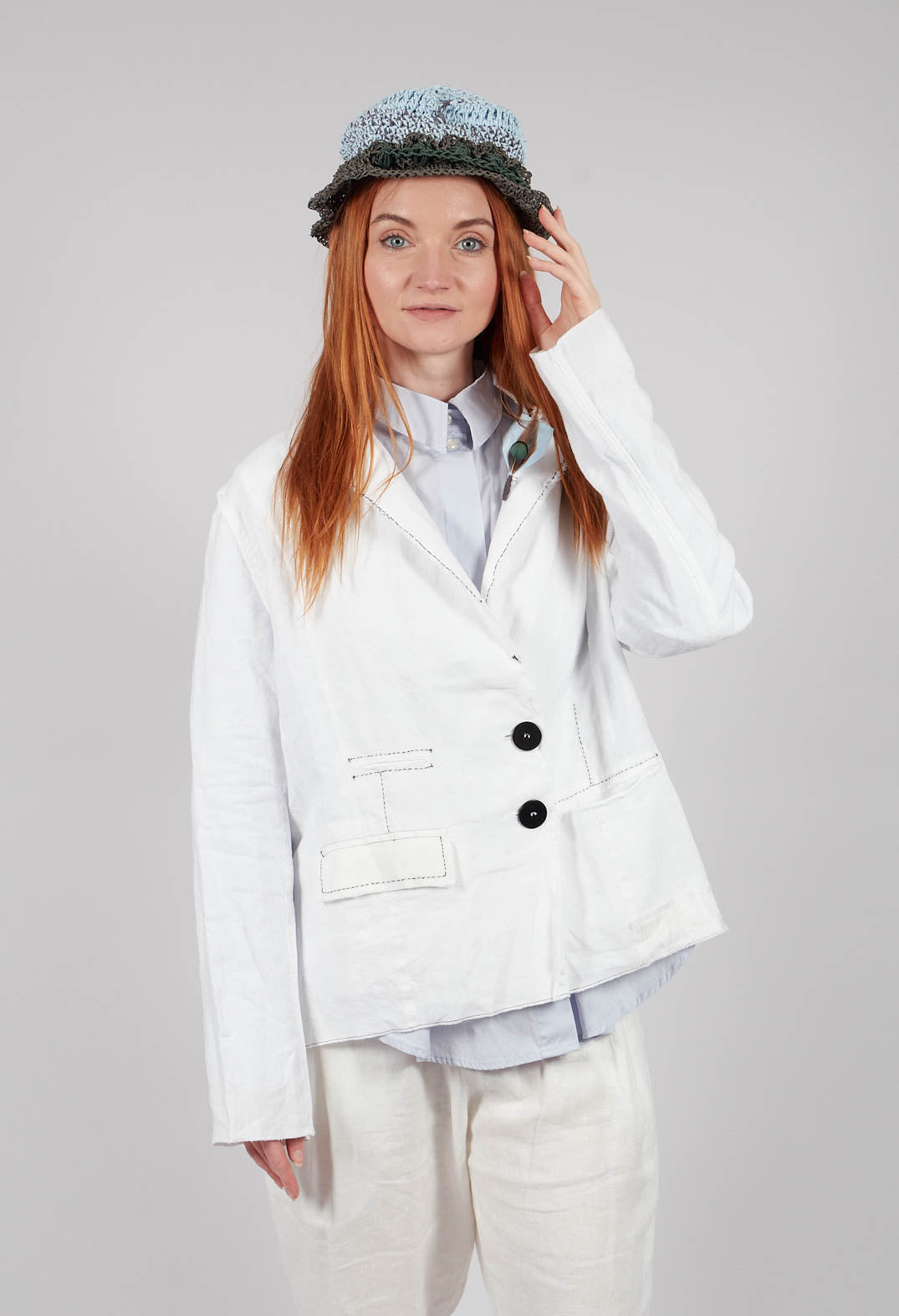 Bowknot Hat in Original Blue