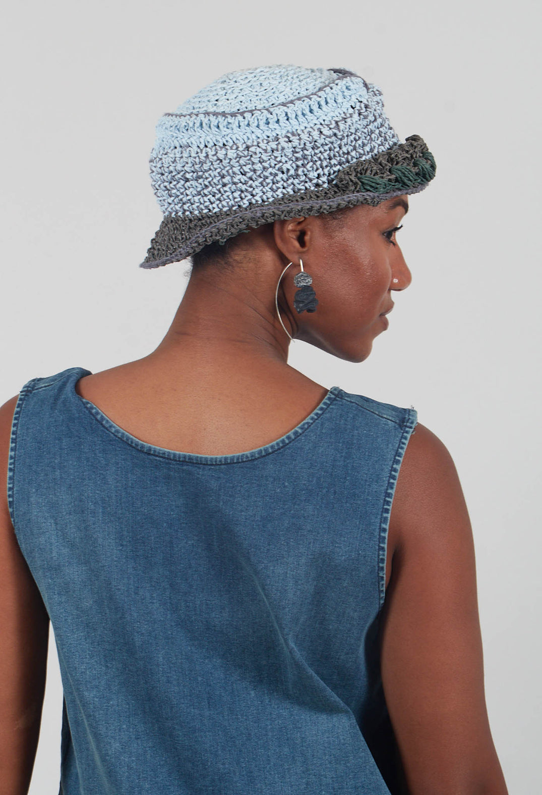 Bowknot Hat in Original Blue