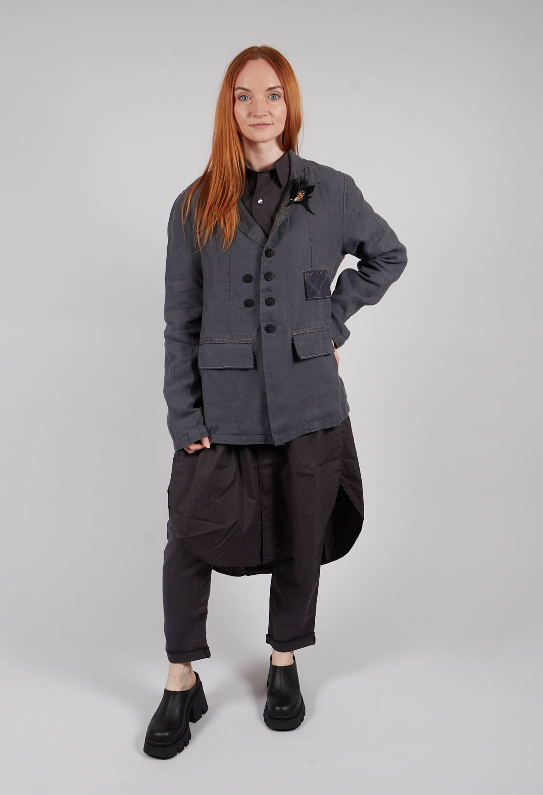 Mid Length Jacket in Original Anthracite