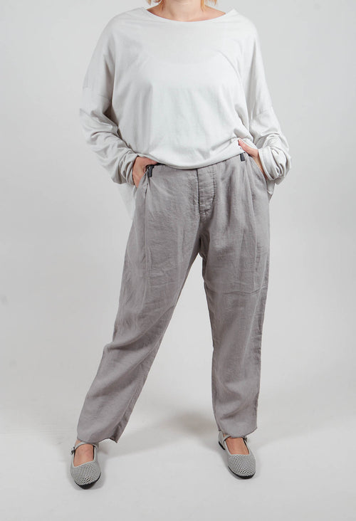Chino Pants in Silver Gray
