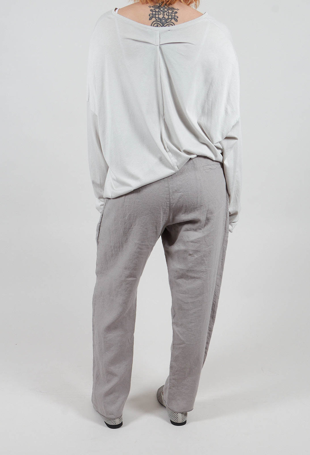 Chino Pants in Silver Gray