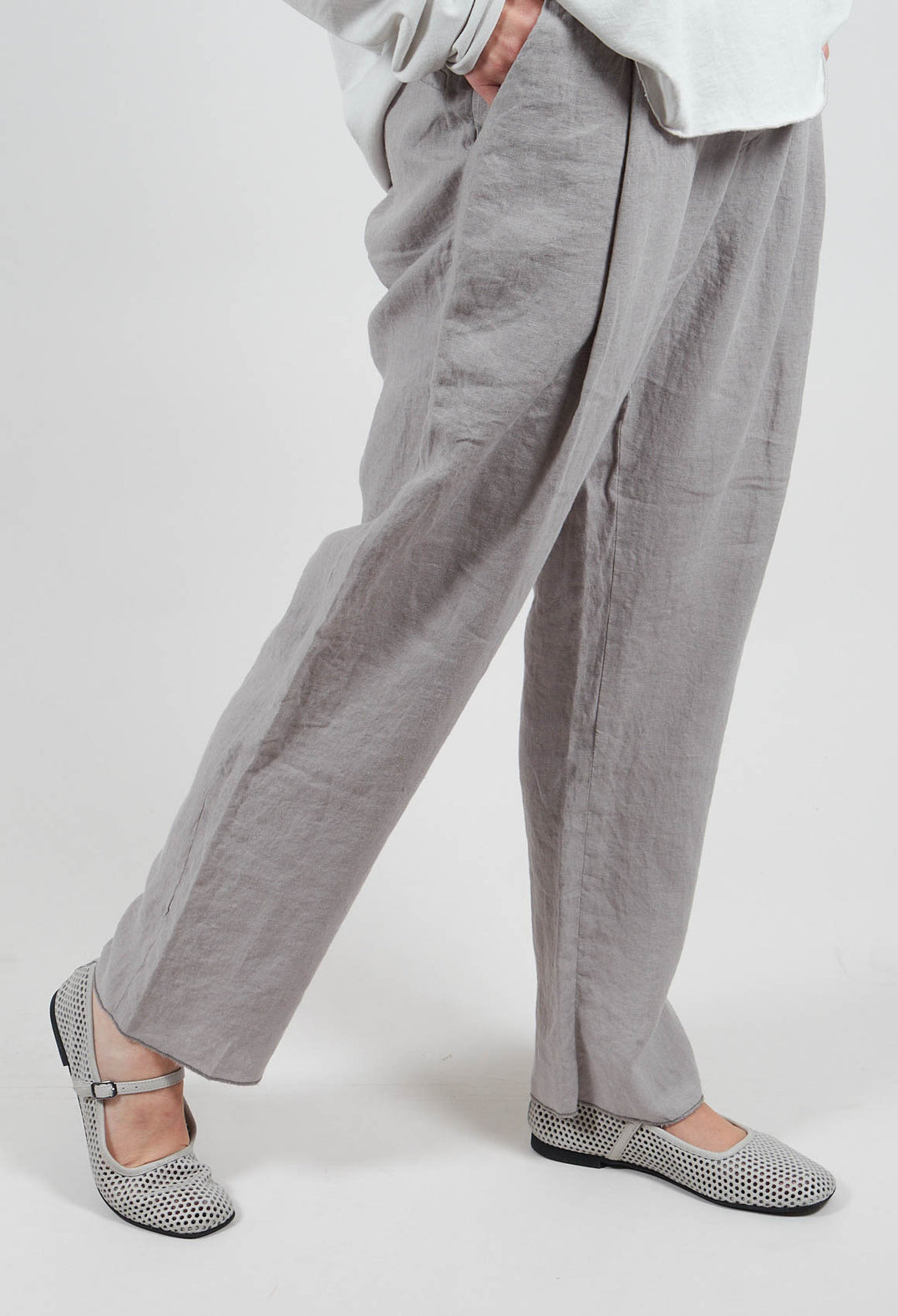 Chino Pants in Silver Gray