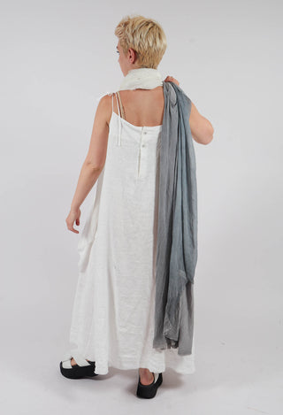 Shoestring Strap Dress in Off White