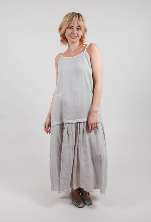 Shoestring Strap Dress in Original Grey