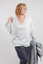 Drop Shoulder Top in Original Beige