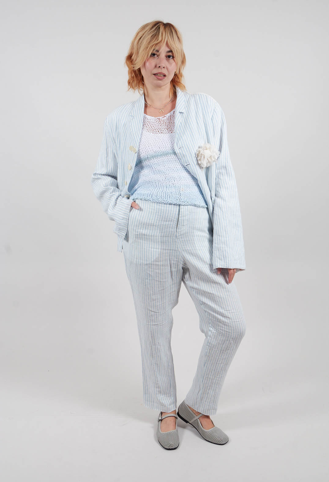 Straight Leg Turnup Pants in Original