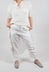 Straight Leg Turnup Pants in Off White