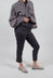 Straight Leg Turnup Pants in Anthracite