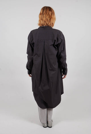Midi Shirt Dress in Original Anthracite