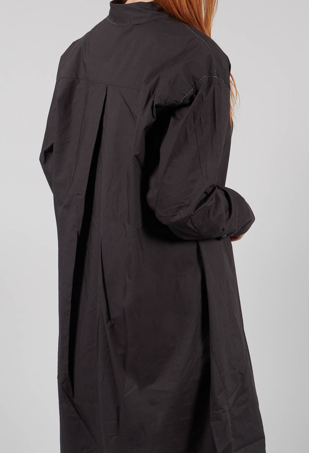 Midi Shirt Dress in Original Anthracite