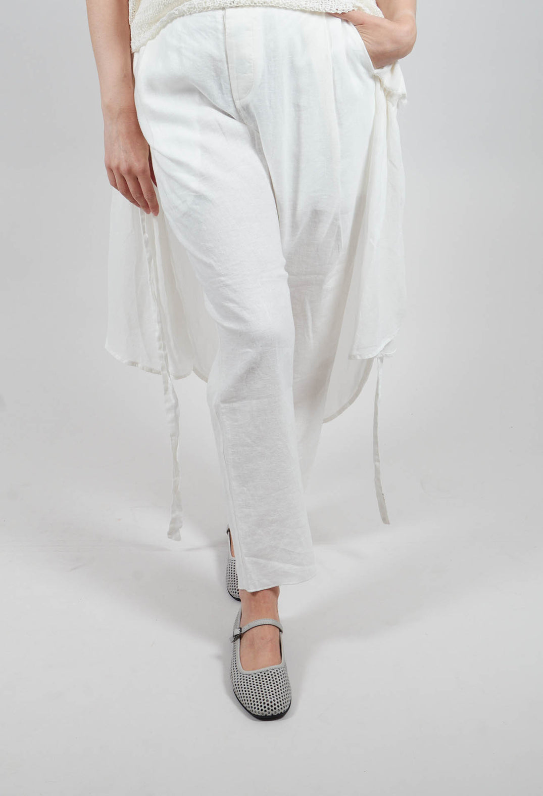 Button Fly Pants in Original Beige