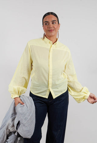 Collared Long Sleeve Shirt in Original Yellow