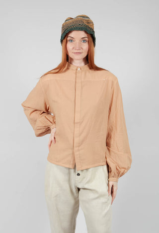 Collared Long Sleeve Shirt in Sand