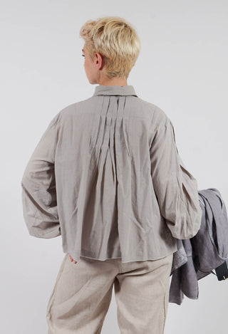 Long Sleeve Shirt in Silver Gray