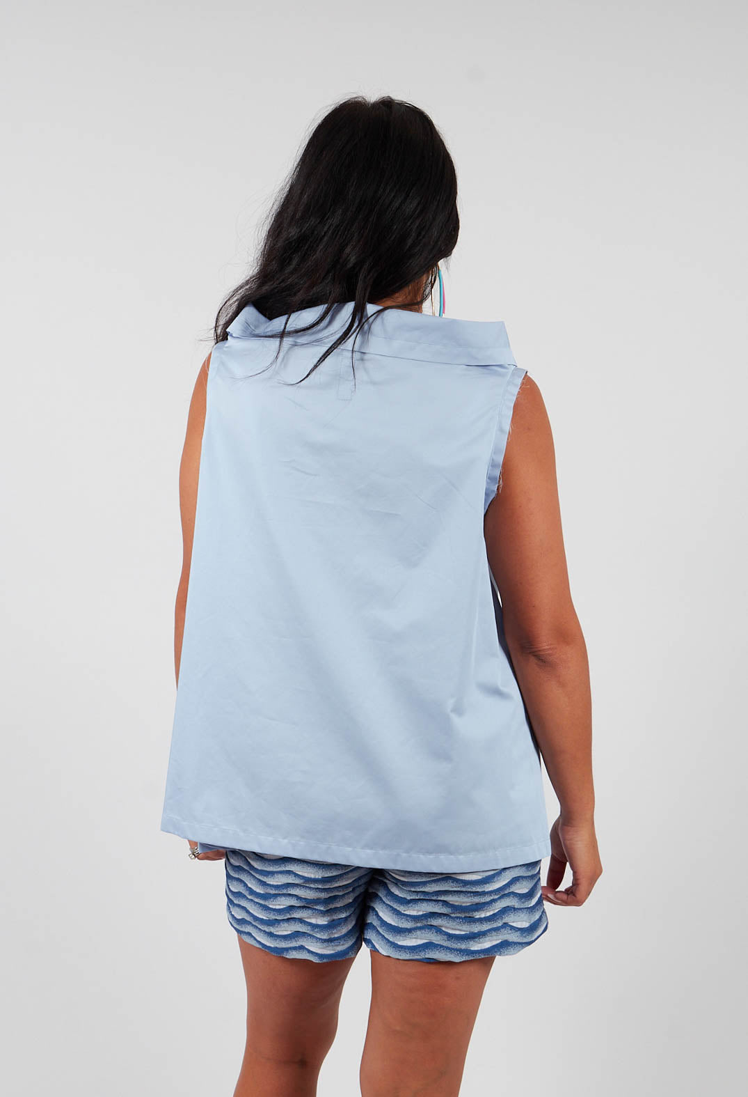 Afia Top in Light Blue