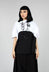 Edor Top in White with Black